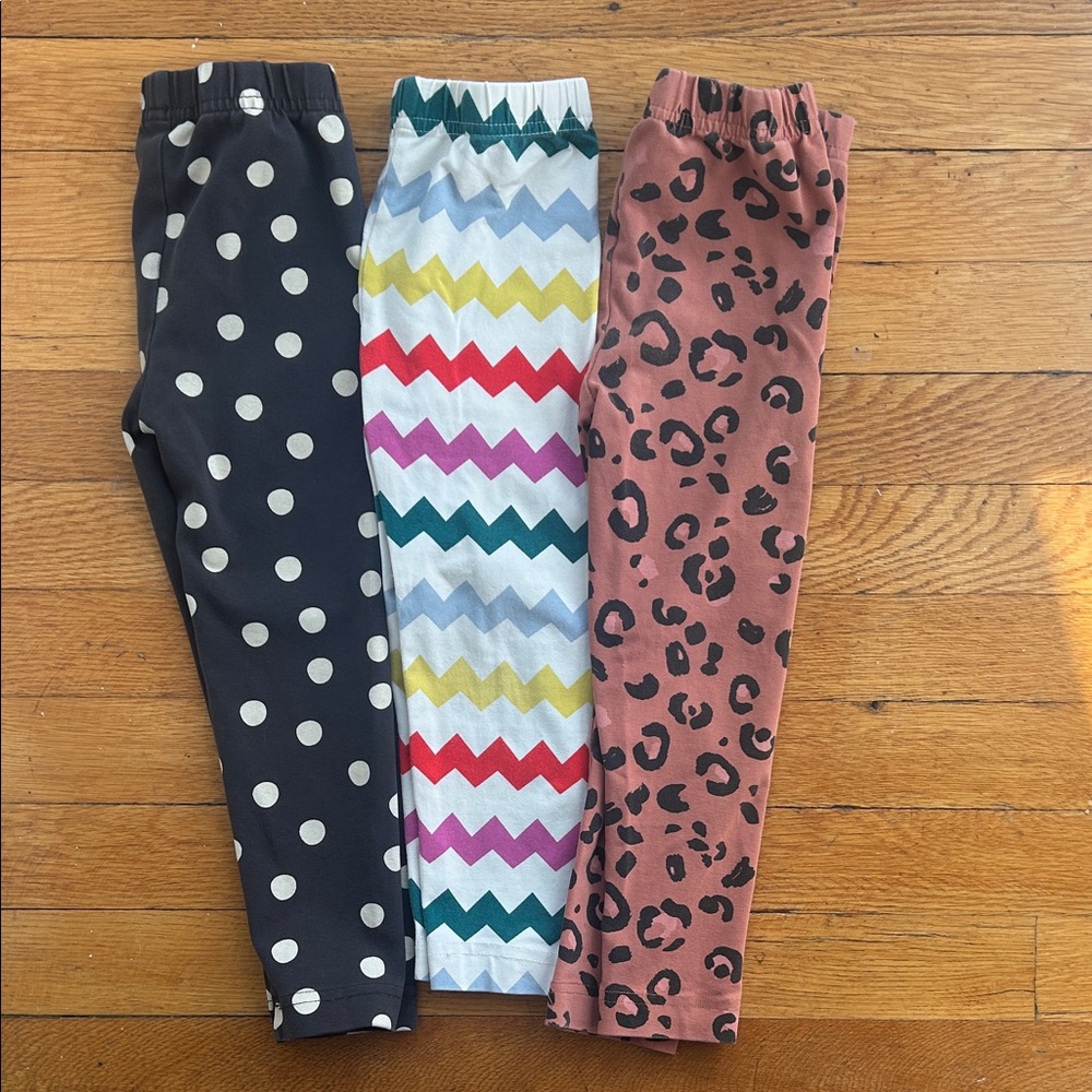 Three pairs of Hanna Andersson leggings